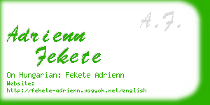 adrienn fekete business card